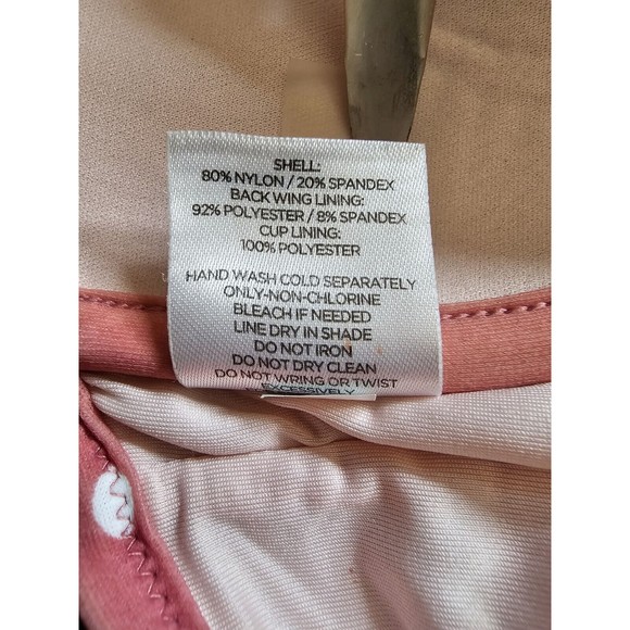 Shade & Shore Swimsuit Womens Pink Polka Dot One Piece Bathing Suit Size 36C - Picture 7 of 8